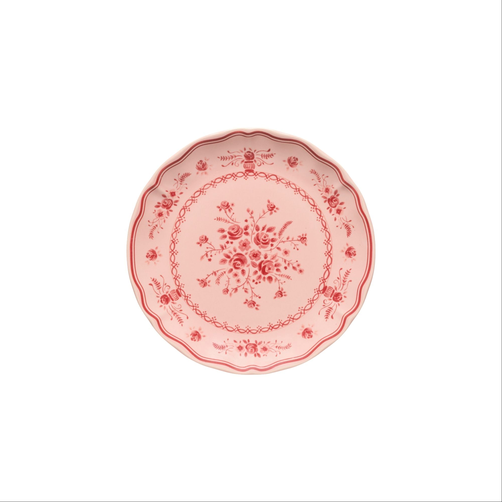 Vila Pink & Red dessert plate
