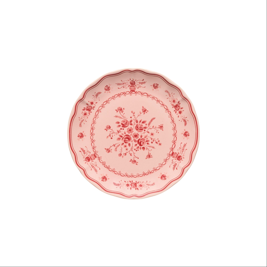 Vila Pink & Red dessert plate
