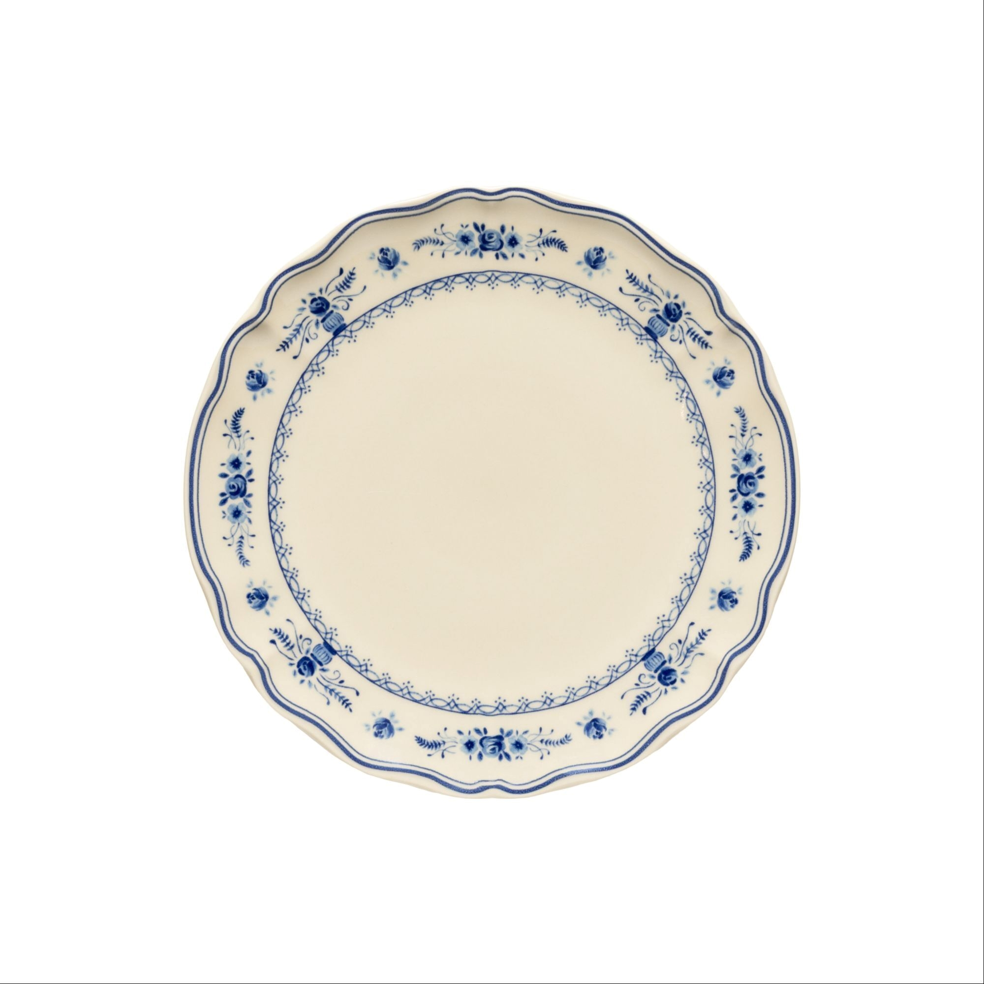 Vila Beige & Blue dinner plate