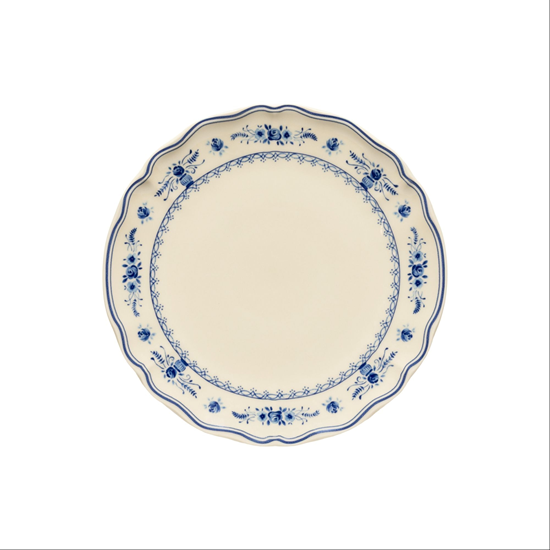 Vila Beige & Blue dinner plate