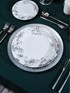 Silver Crown charger plate