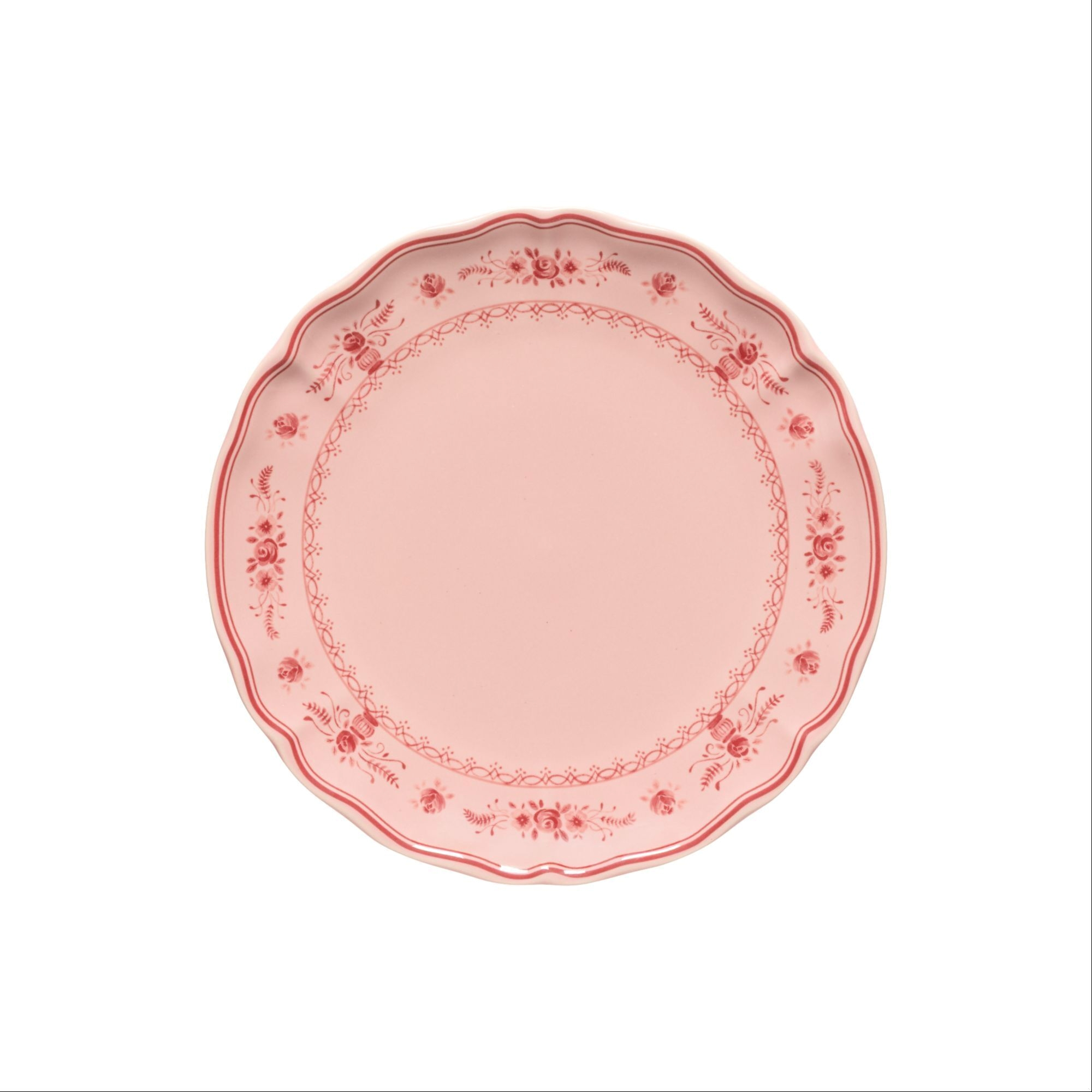 Vila Pink & Red dinner plate