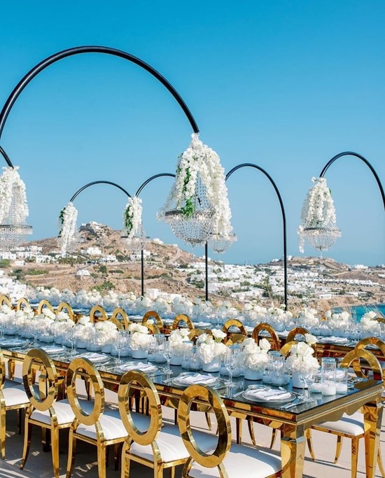 Chandelier silver