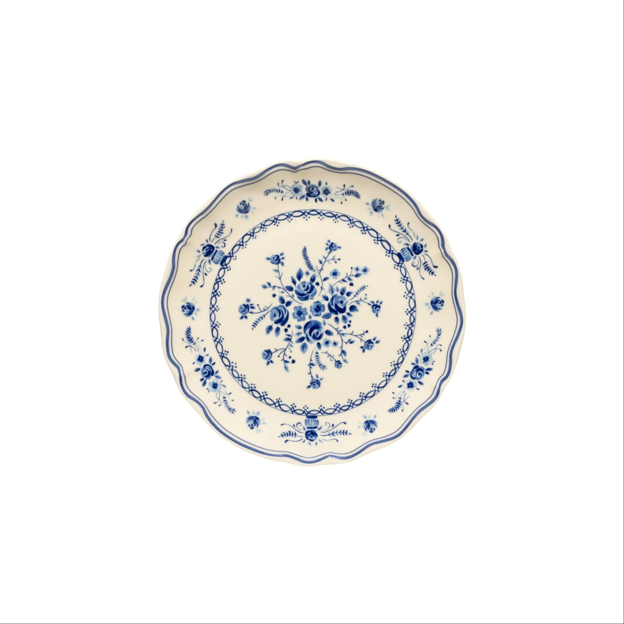 Vila Beige & Blue dessert plate